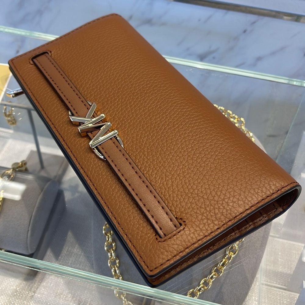 Michael Kors Reed Lg Bifold Pebbled Leather Snap Wallet Card Case 
Luggage 
NWT - Picture 15 of 16